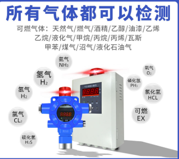 防爆可燃气体探测控制报警器加油站有毒害气浓度泄露检测仪